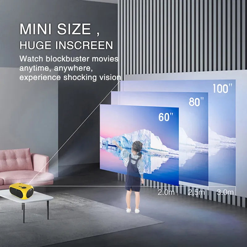 Salange M24 Mini Projector Led Portable